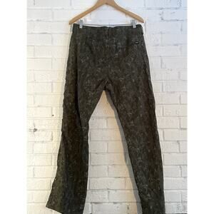 prAna Men’s Relaxed Fit Printed Camo Pants 36x32 Utility Outdoor